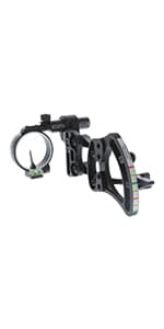 TRUGLO Carbon Hybrid Ultra Lightweight Micro-Adjustable 5-Pin Hunting Bow Sight