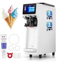 Commercial Ice Maker Machine 500LBS/24H, 350LBS Stainless Steel Storage Bin, 182 Ice Cubes in 10-15min, Self-Cleaning, Air Cooled Ice Machine with LCD Touchscreen for Bar Business Cafe (500 lbs)