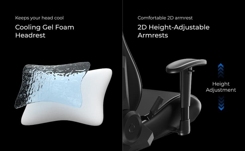 DXRacer Formula L Ergonomic Gaming Chair for Adults, Reclining Video Office Computer Chair with Lumbar Support and Headrest, Racing Style Height Adjustable (PVC Synthetic Leather, Zero)