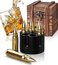 PONPUR Gifts for Men Dad Stocking Stuffers, Whiskey Decanter Set with 2 Glasses, Unique Cool Dad Birthday Gift from Daughter Son, Best Christmas Retirement Present for Man Father