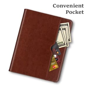 Leather Cases for IPad Pro 12.9 Case 6th/5th/4th/3rd Generation - Protective Multi-Angle Folio with Pencil Holder & Pocket - Auto Wake/Sleep, Premium PU Leather Cover - Brown