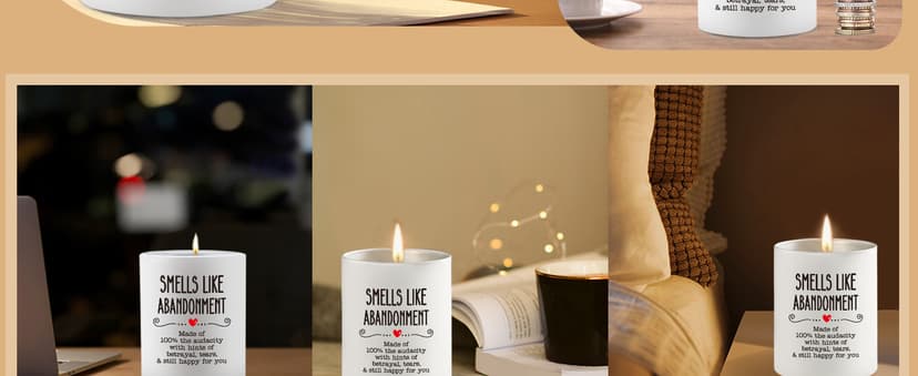 Farewell Retirement Gift for Coworker Friend, 10OZ Funny Leaving Candle Gifts, Moving Away Going Away Goodbye Gifts for Women Coworkers Work Bestie, Smells Like Abandonment Scented Soy Candle