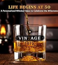 Gifts for Men Dad Husband from Wife Daughter Son, Unique Christmas Anniversary Birthday Gifts for Him, Whiskey Decanter Globe Set with 2 Glasses, Bourbon Scotch Liquor Cool Stocking Stuffers Presents