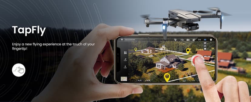 Holy Stone HS720R 3 Axis Gimbal GPS Drones with Camera for Adults 4K EIS; FPV RC Drone, Foldable Quadcopter with 10000 Feet Video Transmission Control Range, Brushless Motor, Follow Me, Auto Return