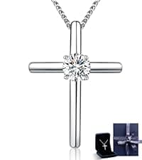 InfinityLove Heart Pendant Necklaces for Women, 2-5 Carat Moissanite Heart Necklace, Anniversary Birthday Christmas Valentine Engagements Mothers Day Jewelry for Wife Her Girlfriend Mom Daughter