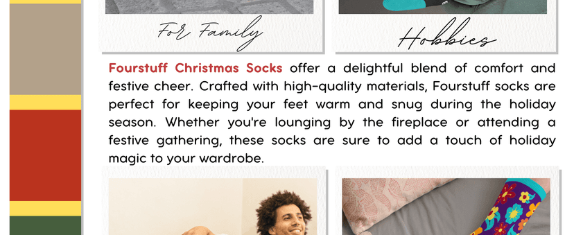 FOURSTUFF Socks for Women, Men - Socks for Grandma, Sister, Wife - Christmas Gifts for Women, Men