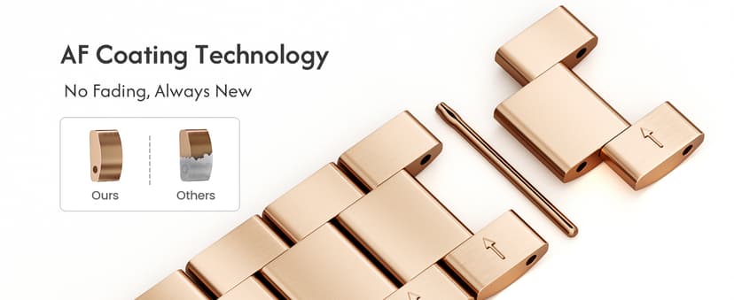 Metal Band Compatible with Apple Watch Band 42mm(Series 11 10) 41mm(Series 9 8 7) 40mm(Series 6 5 4 SE3/2/1) 38mm(Series 3 2 1), Dressy Stainless Steel iWatch Strap for Women