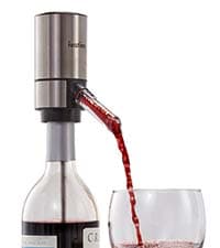 Ivation Wine Gift Set – Includes Electric Opener, Aerator, Vacuum Preserver, 2 Stoppers, Foil Cutter & Charging Base