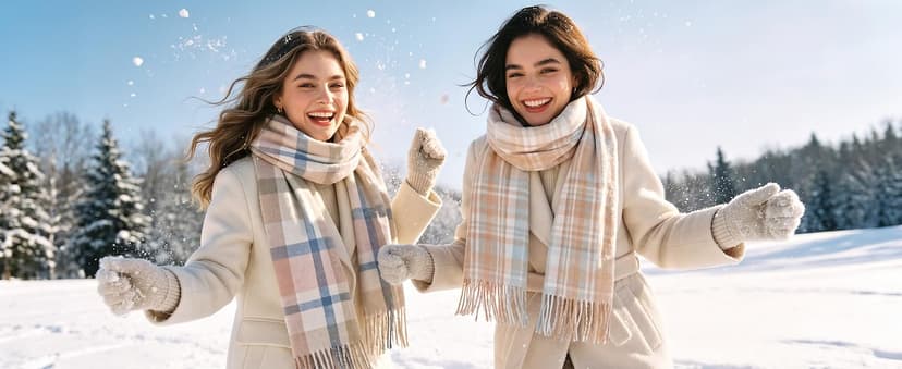 YSense Winter Scarf for Women Long Plaid Scarves Ladies Gifts B01KJP4KOM