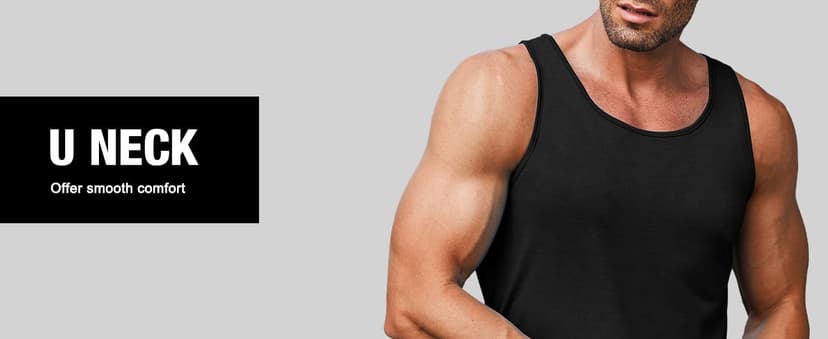 COOFANDY Men's 3 Pack Quick Dry Workout Tank Top Gym Muscle Tee Fitness Bodybuilding Sleeveless T Shirt
