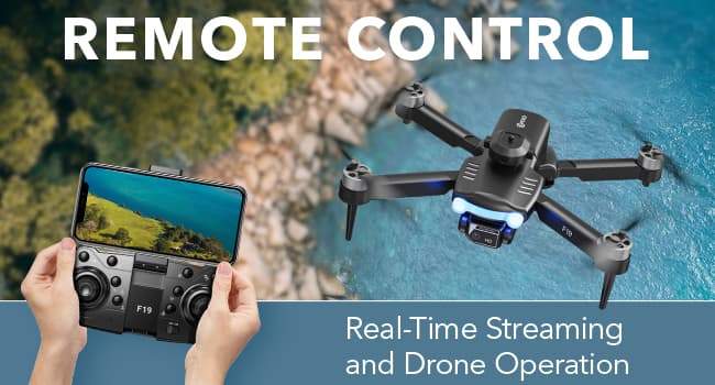 Contixo F19 Drone With 1080p HD FPV Camera, 20 Min Flight 360° Flips Brushless Motor RC Quadcopter With Altitude Hold, Obstacle Avoidance, Follow Me For Novice Beginner's Kids And Adults, 2 Batteries