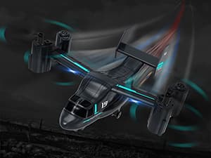 LM19-A Drone with HD Camera for Beginners, WiFi Live Video Remote Control Airplane, Easy & Ready to Fly RC Plane, RC Quadcopter Gift Toy for Boys, Girls age 14& Adults, 2 Batteries (Dark Blue)
