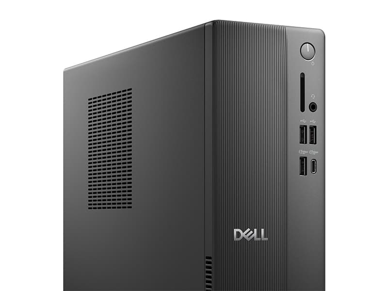 Dell Slim Desktop ECS1250 - Intel Core i3 14100 Processor, 8GB DDR5 RAM, 512GB SSD, WiFi 6, Intel UHD Graphics 730, Windows 11 Home, Onsite Service - Black