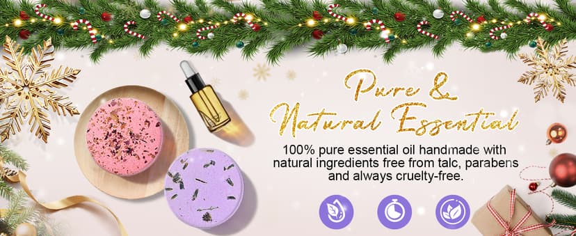 Shower Steamers Aromatherapy Birthday Gifts for Women - 8 Pack Christmas Stocking Stuffers 2025 for Adults Teens Women Mom Her Wife, Home Spa Shower Bombs for Self Care Relaxation with Essential Oils