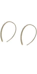 Earrings for Women Spiral threader earrings hand bent dangle earrings for women,suitable for gift giving, perfect for your birthday party, Christmas, gift giving.