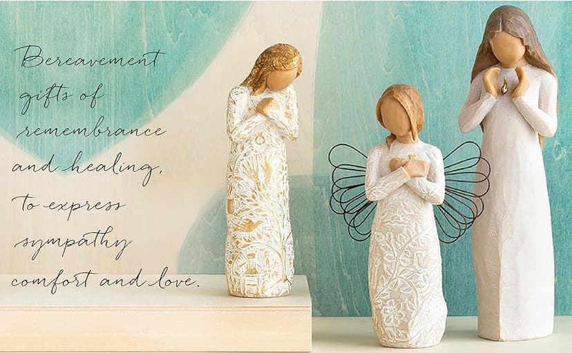 Willow Tree Remembrance Angel (Lighter Skin), Memories…Hold Each one Safely in Your Heart, A Gift to Express Sympathy, Comfort, Remembrance and Healing, Sculpted Hand-Painted Figurine