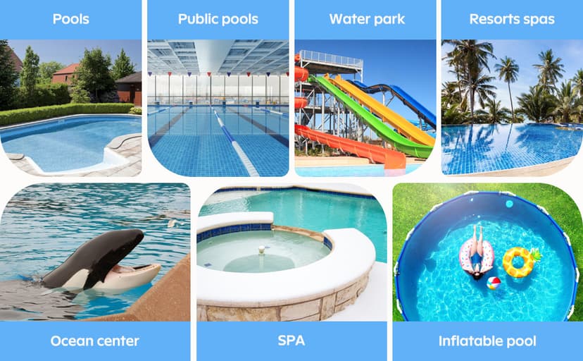 Pool Vacuum Head, Manual Cleaning Vacuum with Wheels 14'' Heavy Duty Handle Pool Vacuum Heads for Inground & Above Pools with Flexible Swivel, Swimming Pool Head for Absorb