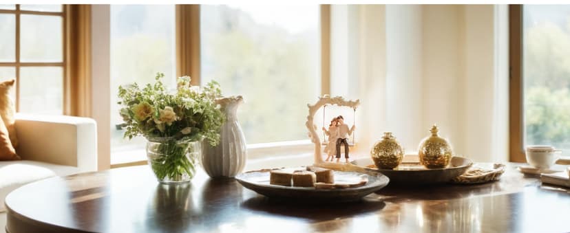 Anniversary Couple Gifts Figurine - Romantic in Love Statue Engagement Wedding Valentines Day Birthday Gift for Her Girlfriend Wife Parents