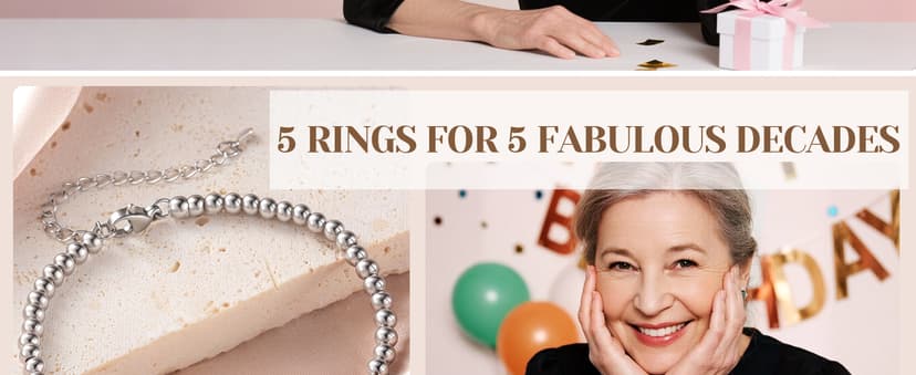 3 4 5 6 7 8 Decade Birthday Jewelry for Women Cool Happy Birthday Gift for 30 40 50 60 70 80 Year Old Women with Message Card Classy 30th-80th Birthday Gifts for Women, Rose Gold Charm Bracelet B0FH22JV4B