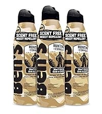 Ben's Hunting Formula - Tick & Mosquito Repellent for Up to 12 Hours of Protection - 20% Picaridin Bug Spray with EcoSpray Fine Mist Sprayer - Sweat-Resistant - 6 Fl Oz (Pack of 3)