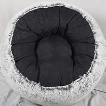 Plush Faux Fur Bean Bag Chairs, Memory Foam Filled Sofa Chair Shape Bean Bag for Adults/Teens/Kids, Ultra-Soft Lazy Sofa for Living Room Bedroom College Dorm, Grey