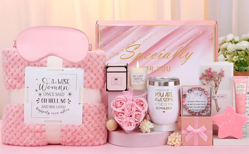 Best Friend Birthday Gifts for Women Self Care Package, Funny Friendship Gifts for Friends Female Bestie BFF Sisters, Christmas Gift for Bestfriend Mom Her Wife Girlfriend, Unique Spa Gift Baskets