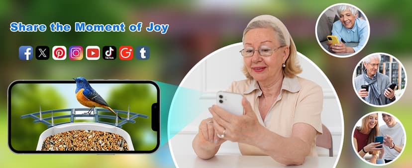 Bird Feeder with Camera,AI Identify Birds Species,Smart Bird Camera with Solar Powered,Auto Record FHD Birds Video in Backyard,Instant Notifications,Ideal Gift for Family and Bird Lovers,Navy Blue