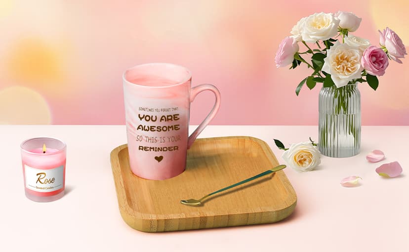 Birthday Gifts for Women, Mom, Sister, Friend: Unique Pink Self Care Spa Relaxation Baskets Set, Christmas, Holiday, Valentines Day Presents for Her, Girlfriend, Grandma, Wife, Bestie, Coworkers