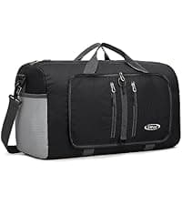 G4Free 3-in-1 Travel Duffle Bag for Men and Women, 50L Large Gym Sports Bags Tactical Military Duffle Backpack with Shoes Compartment and Wet Pocket (Black)