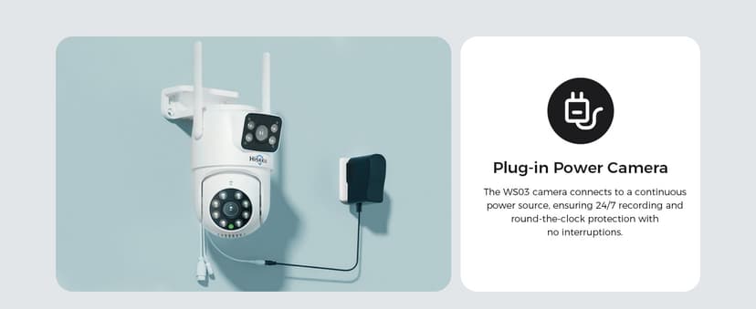 Hiseeu Wireless Security Cameras Outdoor, 5G & 2.4G WiFi Pro, Wireless Home Security Camera System, Dual Lens, 360° Pan & Tilt, Auto Tracking, Color Night Vision, 1TB HDD No Subscription, Need Plug In