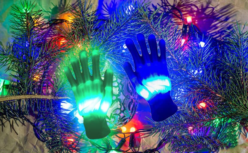 LED Gloves Toys for Boys Age 8-10 Light Up Gloves for Kids, Easter Gift Cool Fun Toys for 8-13 Year Old Boys Girls, Toys for Ages 8-13 LED Gloves Toys for Coolest 12 Year Old Boy Gifts