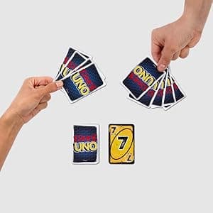 Mattel Games Liar’s UNO Card Game in Travel & Storage Tin for Adults, Kids, Families, Parties & Game Nights, Outwit Other Players with Bluffing & Trickery (Amazon Exclusive)