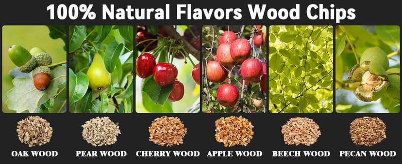 Electric Whiskey Smoker Kit with 6 Wood Chips, Electric Cocktail Smoker Kit Built-in Lighter, No Butane Needed, Gifts for Christmas, Gifts for Men, Dad, Husband