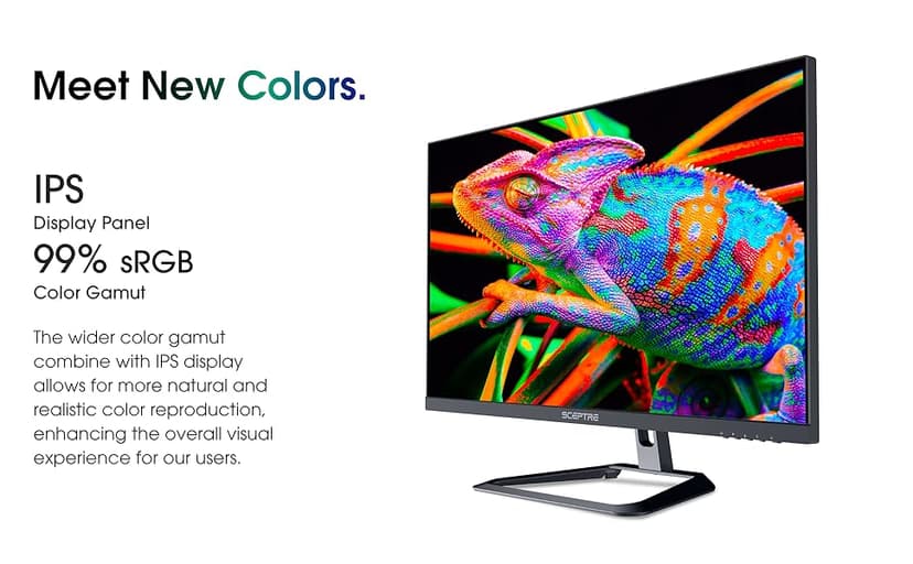 Sceptre Prime 4K IPS 27" 3840 x 2160 UHD Monitor up to 70+Hz DisplayPort HDMI 100% sRGB Build-in Speakers, Machine Black 2026 (U275W-UPT Series)