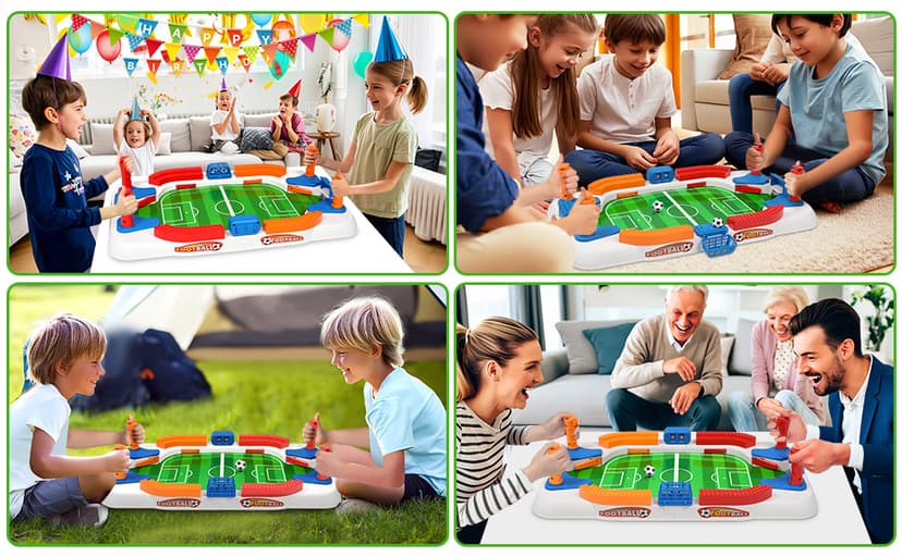 Football Games Board Indoor Sports Game Room Pinball Interactive Birthday Gift Toys 3 4 5 6 7 8-12 Year Family Gatherings Mini Foosball Table Game for Kids Soccer Game Set Gifts Boys Toy B0DZ6QMSCC