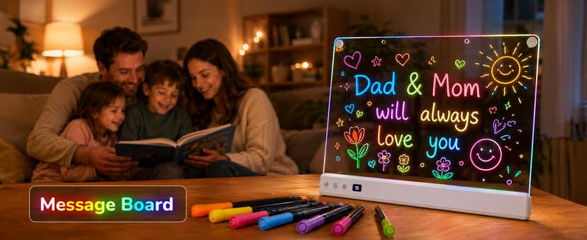 Aullsaty 16.5-Inch LED Drawing Board for Kids, Rechargeable Light Up Dry Erase Board with 16 Light Effects, 7 Markers and Tracing Kit, Birthday or Christmas Gift for Boys and Girls Ages 3-12 B0H7HFPLFM