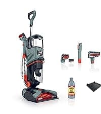 Shark CarpetXpert with StainStriker Upright Carpet, Area Rug & Upholstery Cleaner with Pet Mess Extractor Tool, Perfect for Pets, Carpet Shampooer, 3 Cleaning Tools, Cleaning Solutions, White, EX201