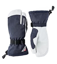 Hestra Unisex Leather Box Mitt, Leather Winter Ski Mittens for Alpine Skiing & Cold Winter Weather for Men & Women