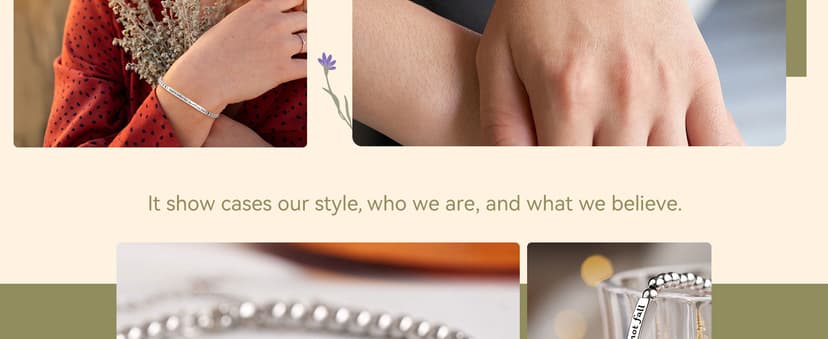 JOGDIAM Religious Gift for Her God is Within Her She Will Not Fall Bible Verse Bracelet Gift for Her