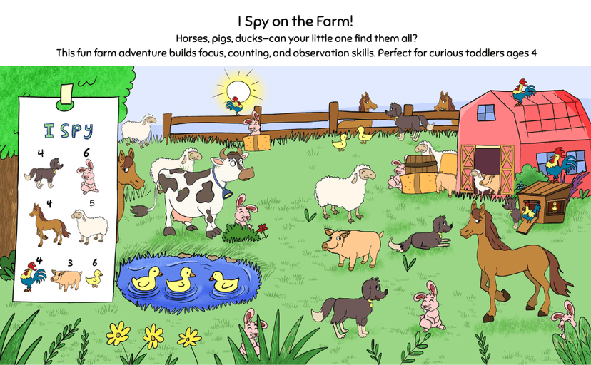 Gifts for 4 Year Old Boys Girls : I Am 4 & I Spy Everything: Toddler Eye Spy Book for Four Yr : Fun Search & Find Activity Book for Toddlers Featuring ... Simple Shapes, Colors, and Counting Practice B0FMR79XFF