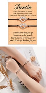 Gifts for Girlfriend Boyfriend His Her Tarsus Pinky Promise Couple Bracelets Set Morse Code Jewelry B083NCSP9Z