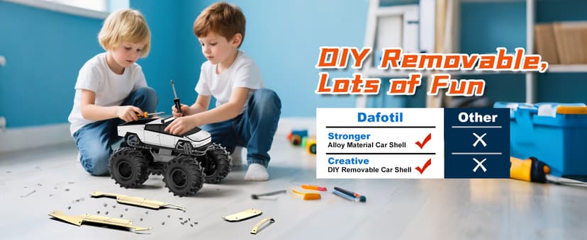 Amphibious Remote Control Car, 1:18 Monster Truck Toys for Boys RC Cars, 2.4 GHz Waterproof RC Trucks, 4WD All Terrain Off-Road Pickup, Kids Christmas Birthday Gifts Present Boys Girls Toys Ages 6+