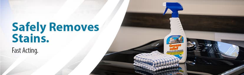 Grease relief Degreaser and Laundry Stain Remover - Heavy Duty Kitchen Cleaner Spray/All Purpose Degreaser for Stove Top, Oven, Grill, Car, Soil & Cloth Stains (2 Pack) (524919)