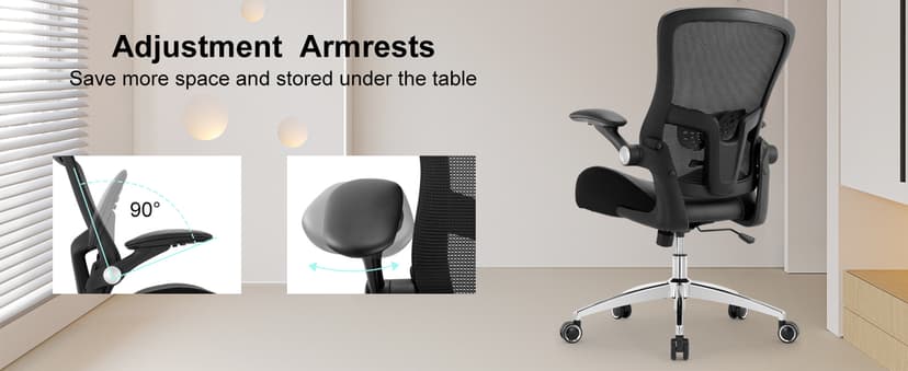 Office Chair Ergonomic Desk Chair-400lbs Big and Tall Heavy Duty, Wide & Soft 3D Modeling Foam Cushion Home Office Desk Chair with Adjustable Seat Height, Executive Computer Task Chair