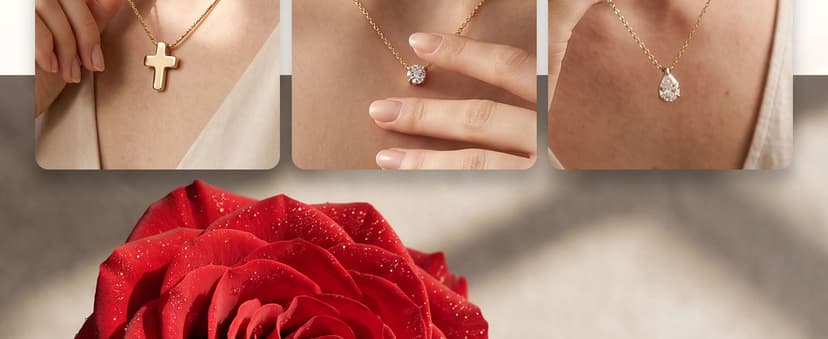 18K Gold Silver Plated Necklace as Gifts for Mom Her Girlfriend Wife Grandma on Birthday Anniversary Valentines Mothers Day Preserved Real Rose Gifts for Women with Necklace B0GZYXYMWR