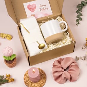 Birthday Gifts for Women, Happy Birthday Gift Basket for Women, Unique Woman Birthdays Gift Box for Her Mom Sister Wife Girlfriend Coworker Bestie Female Friendship Best Friend Employee Gifts Ideas