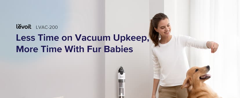 LEVOIT Cordless Vacuum Cleaner, Stick Vac with Tangle-Resistant Design, Up to 50 Minutes, Powerful Suction, Rechargeable, Lightweight, and Versatile for Carpet, Hard Floor, Pet Hair, LVAC-200