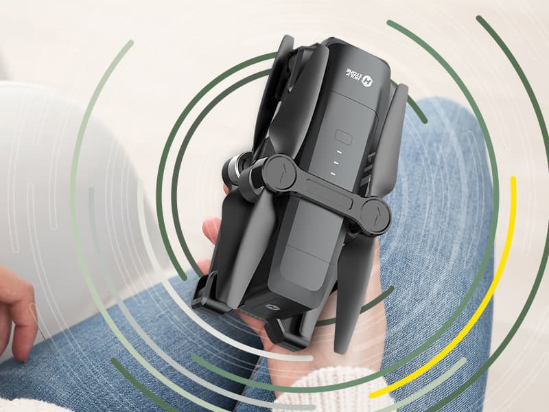 Holy Stone HS600 2-Axis Gimbal Drones with Camera for Adults 4K EIS, Integrated Remote ID, 20000 FT Range Transmission, GPS Drone with Brushless Motors, 4K/30FPS, Follow Me, Level 6 Wind Resistance
