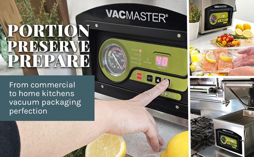 VacMaster VP210 Maintenance-Free Chamber Vacuum Sealer with 10.25” seal bar