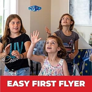 Force1 Scoot Hand Operated Drone for Kids or Adults - Hands Free Motion Sensor Mini Drones, Easy LED Indoor Rechargeable UFO Toy Flying Orb Ball Drone Toys for Boys and Girls (Blue)